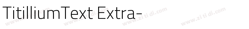 TitilliumText Extra字体转换 TitilliumText Extra字体转换